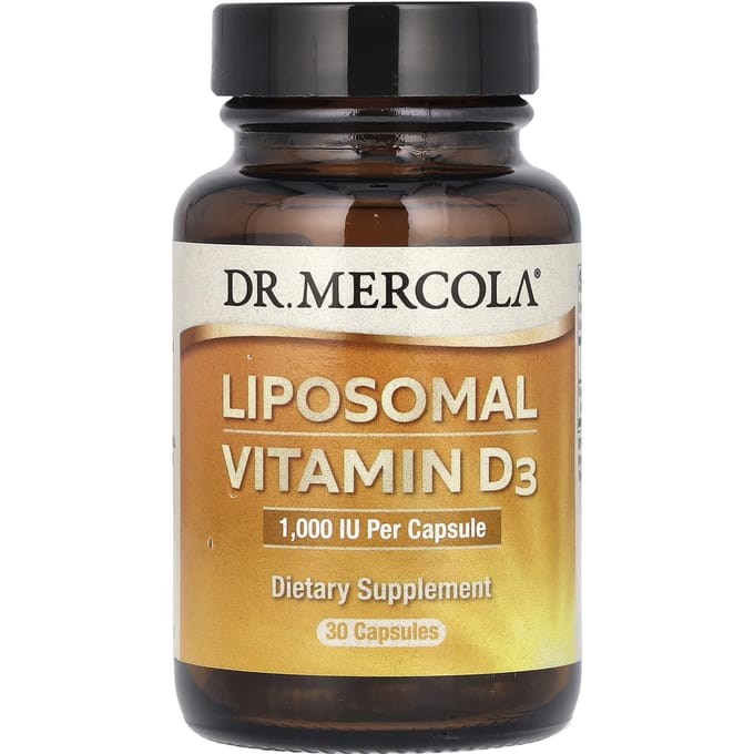 Dr. Mercola, liposomale vitamine D3, 1.000 IE, 30 capsules