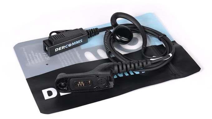DerComms® C-ring headset voor Motorola DP4400 DP4600 DP4800 MTP850S APX6000