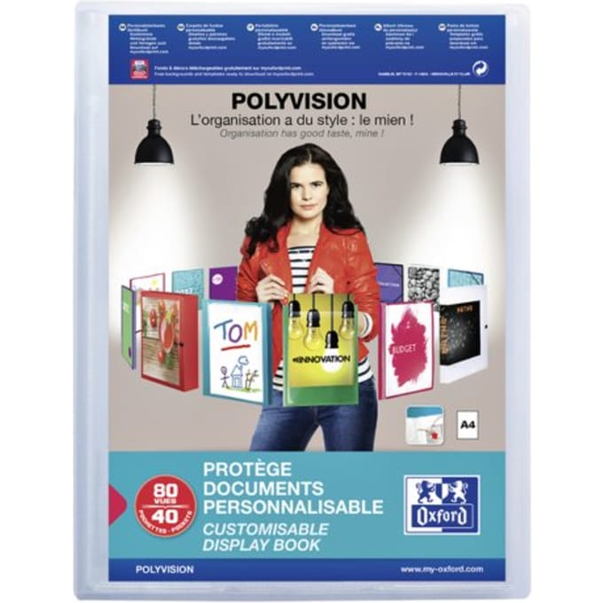 Showalbum Oxford Polyvision A4 40-tassen PP transparant