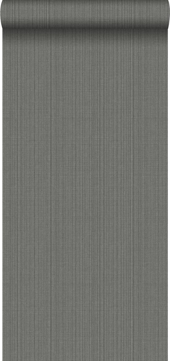 Origin Wallcoverings behang geweven structuur leisteengrijs - 347628 - 0,53 x 10,05 m