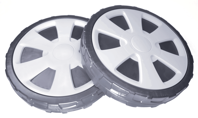 Gardena kooimaaier wielen compleet (2x)