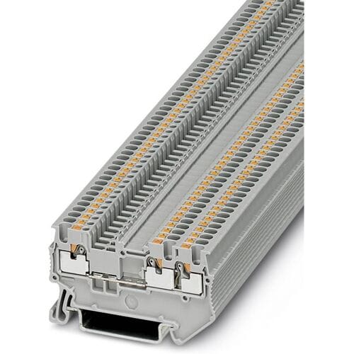 Phoenix Contact 3208155 Doorgangsserieklem 3.5 mm Snelaansluiting Grijs 50 stuk(s)