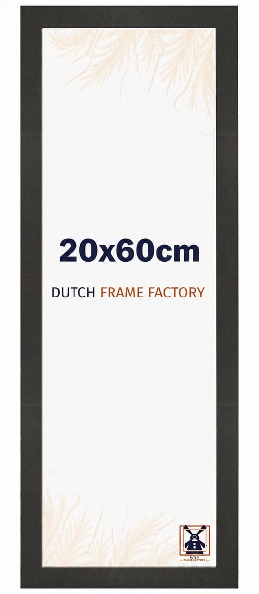 Fotolijst 20x60 cm - MDF - Zwart Mat - Benno