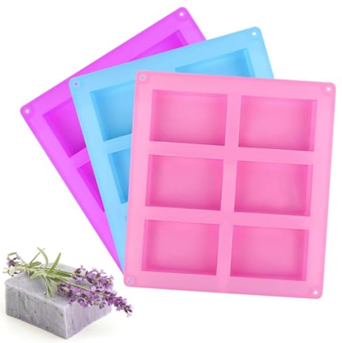 Silicone Soap Moulds Set for DIY Soap Making and Handicrafts