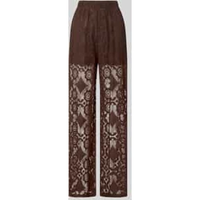 Stoffen broek van kant model 'ALMI'