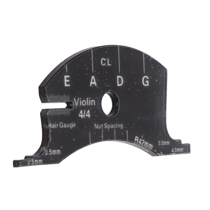 Viool Brug Referentie Tool Acryl Nauwkeurige Viool Brug Mal Toets Maken Sjabloon black