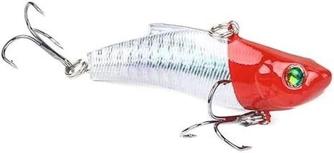 Vib Road Bait - Kunstaas Vissen - Vis Vangen - 3D Ogen - 7 cm - 3# Kleurrijk