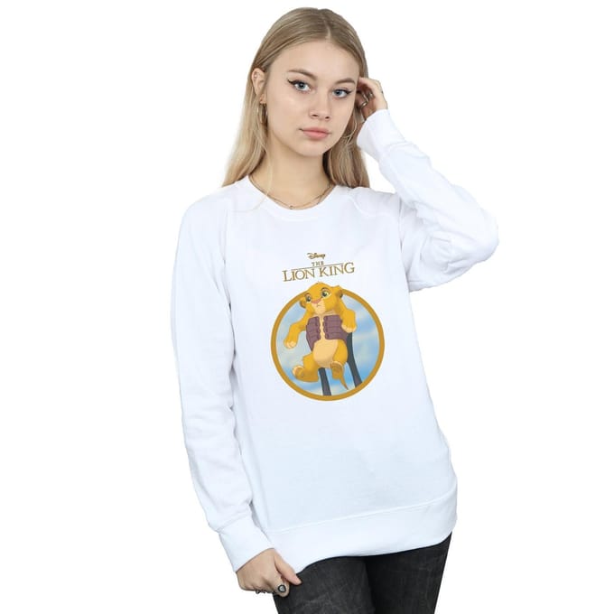 Disney Dames/Dames The Lion King Show Simba Sweatshirt (Wit)
