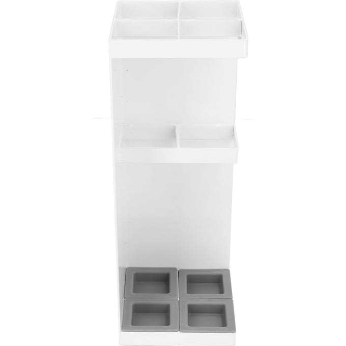 Paraplubak Minimalistisch Stevig Slimme Paraplubak met Verwijderbare Druppelbak voor Thuis wit