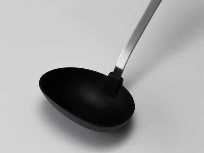 Ar Kitchen Soeplepel/ Sauslepel - Houten handgreep - Kunststof lepel