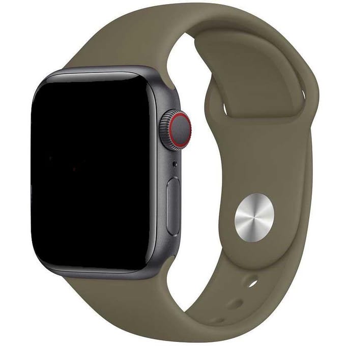 2+1 | Apple Watch Bandje Savro - Siliconen - Khaki