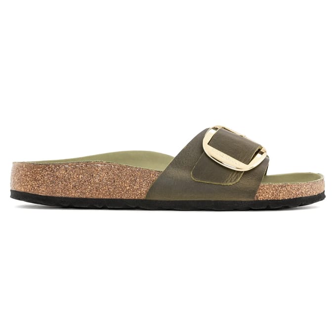 Geoliede leren muiltjes voor vrouwen Birkenstock Madrid