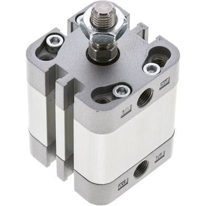 ISO 21287 Compacte Dubbelwerkende Cilinder 32-15mm - Magnetisch - Mannelijke Stang