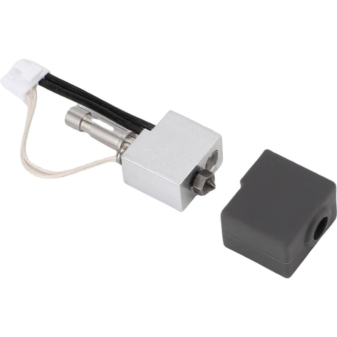 Extrudeur Hotend pour Kobra S1 Buse en Acier Trempé Tête d'Impression pour Imprimante 3D avec 2 Manches en Silicone Buse 0.4mm white