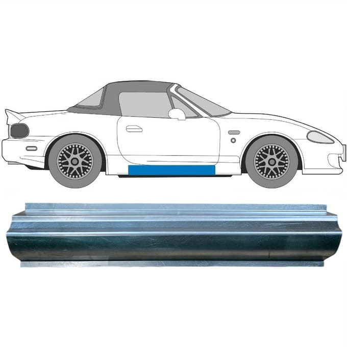 Reparatie dorpel voor Mazda MX-5 1998-2005 / Rechts