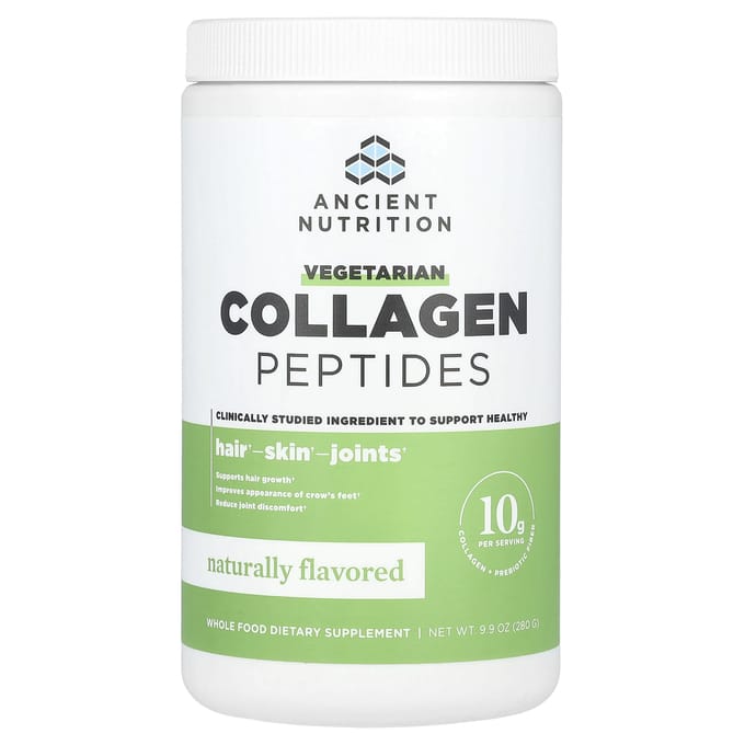 Nutrition Ancienne, Peptides de Collagène Végétal, Arômes Naturels, 9,9 oz (280 grammes)