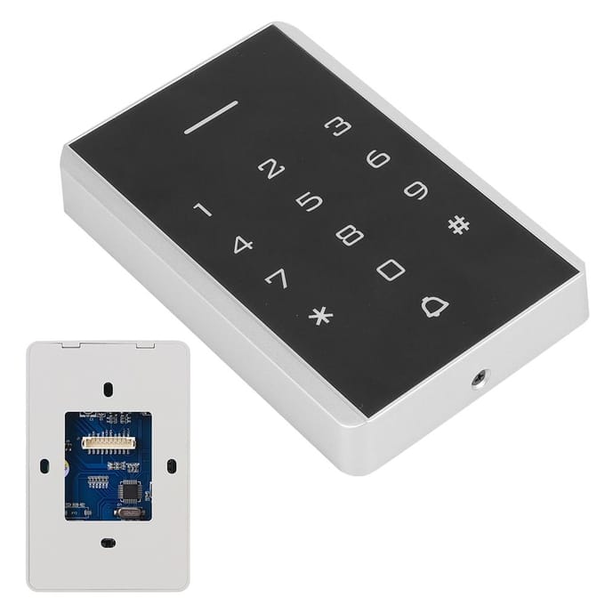 Contrôle d'accès intégré machine carte mot de passe clavier entrée porte serrure DC12 ?24V black