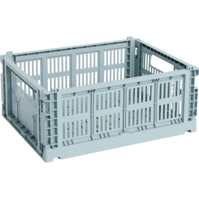 HAY Colour Crate Vouwkrat M recycled - dusty blue
