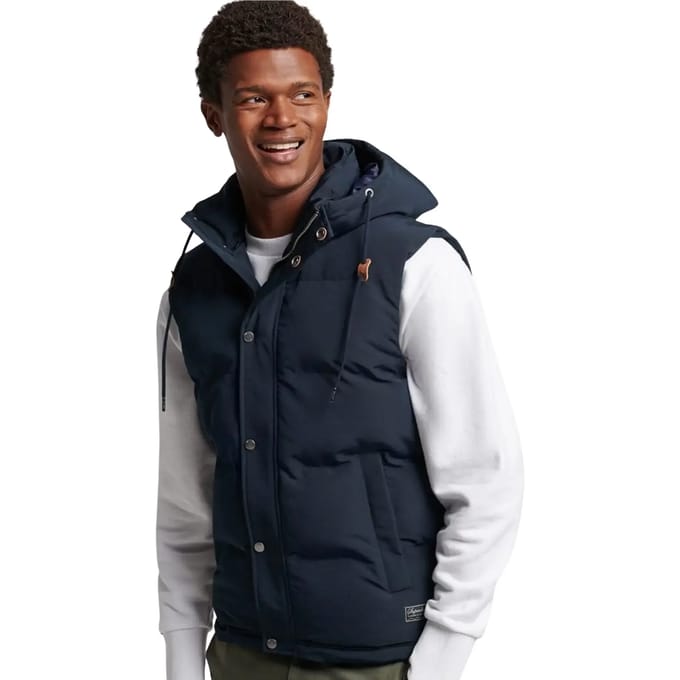Mouwloze jas met capuchon Superdry Everst