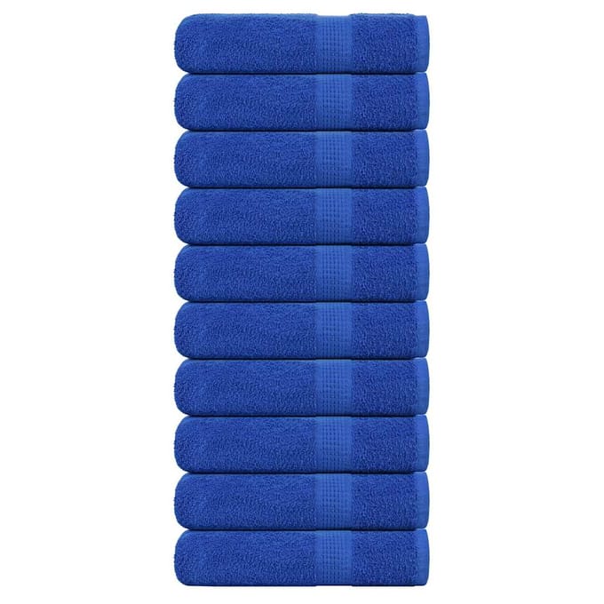 vidaXL - Handdoeken - FROGN - 10 - st - 50x100 - cm - 360 - g/m² - blauw