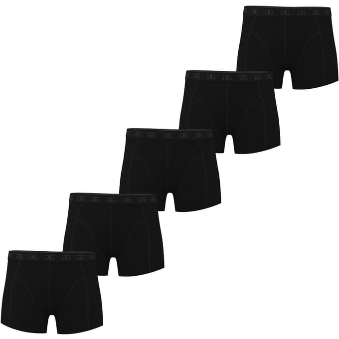 Giorgio Jongens Boxershorts (Verpakking van 5) (Zwart)
