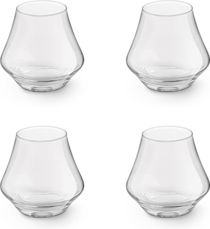 Royal Leerdam Artisan Tumblers 22 cl / 220 ml | Set van 4 Stuks | Whiskyglazen voor Whisky en Cocktails | Glas | Vaatwasserbestendig