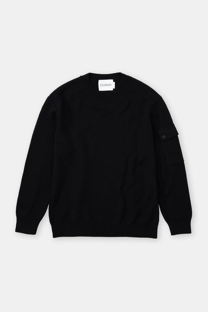 Closed Crewneck Jumper Knits Black Taglia: S | Maglioni a maglia Outlet | Uomo | Nero