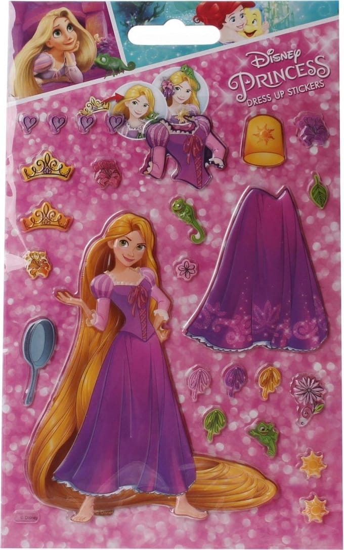 Slammer Princess Aankleedstickers 19 Stuks Meisjes Roze
