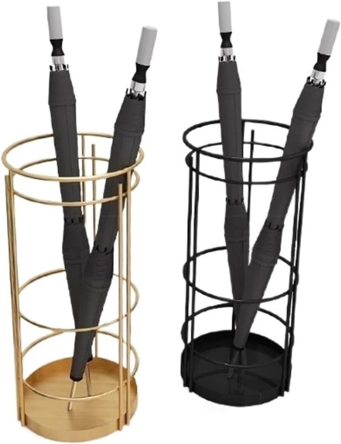 Parapluhouder - Paraplubak - Entree Organiseren - Roestbestendig Metaal - 25x55cm - Zwart