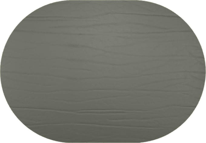 Daff Leatherixx Dumbo Placemat - Leer - Ovaal - 34 x 42 cm - Graffite