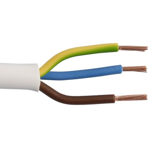 Huishoudkabel â€“ VMVL â€“ 3 x 1.5 mmÂ² â€“ 5 m â€“ wit