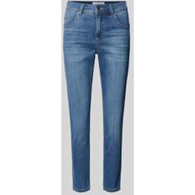 Skinny fit jeans met verkorte pasvorm, model 'Ornella'