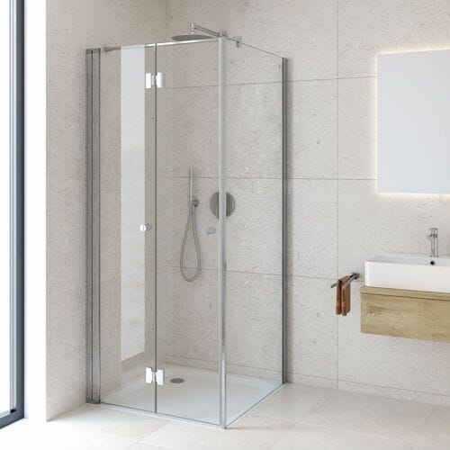Kronenbach Tube folding shower TFTA for partition wall special design left KB0430SP9L