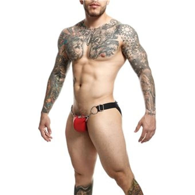 Mob Eroticwear Dngeon Snap Jockstrap Red