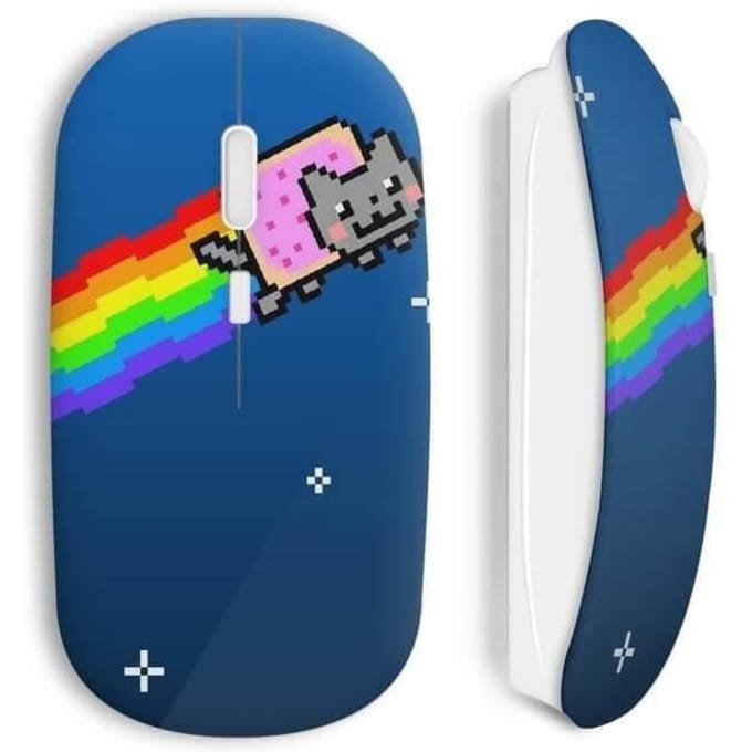 Souris Sans Fil Crazy Cat Web