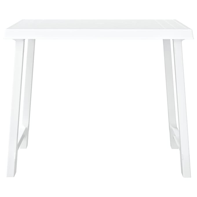 vidaXL Campingtafel hout-look 79x56x64 cm PP wit