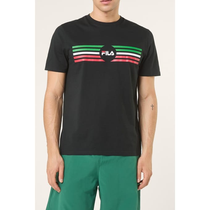 FILA Padule Regular Logo Graphic T-shirt Black Taglia: S | Magliette basic Outlet | Uomo | Nero