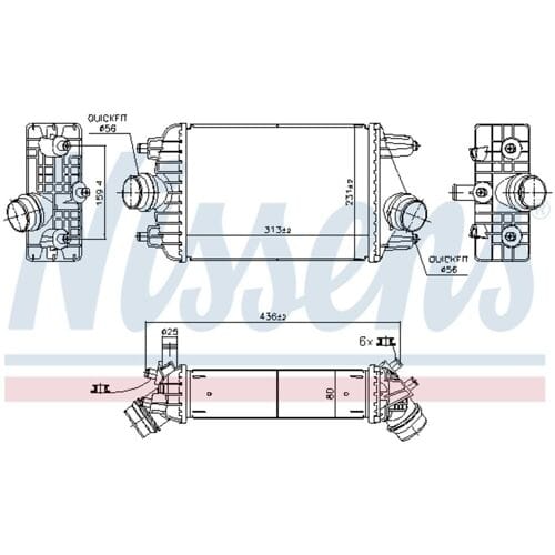 Intercooler NISSENS 961303