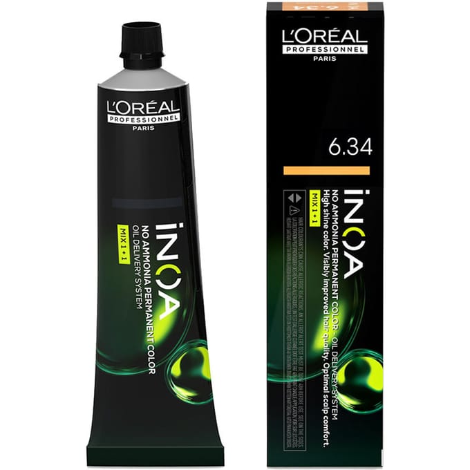 Permanente Kleur L'Oreal Professionnel Paris Inoa Nº 6.34 60 g