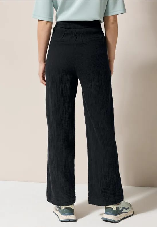 Wide Legs mousseline broek