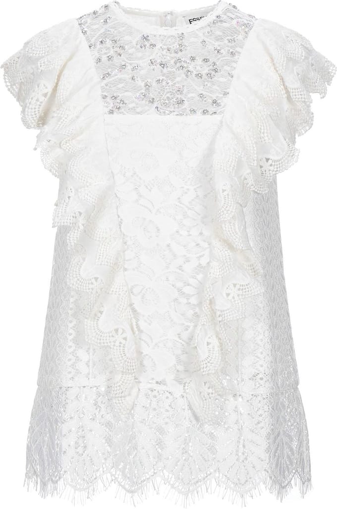 Essentiel - witte kanten top Valaplaya - maat 38
