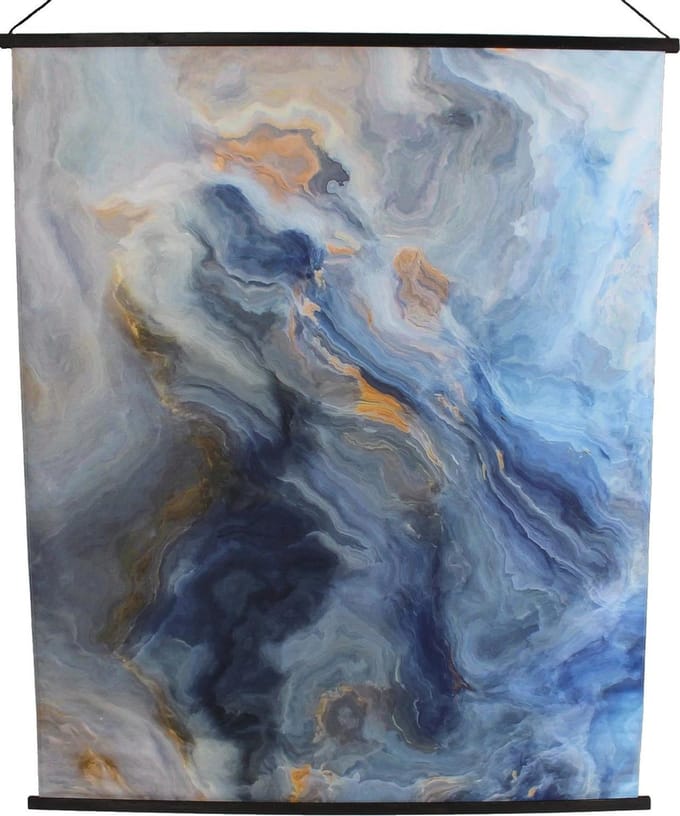 HD Collection Wanddoek Blauw 140x2x170cm