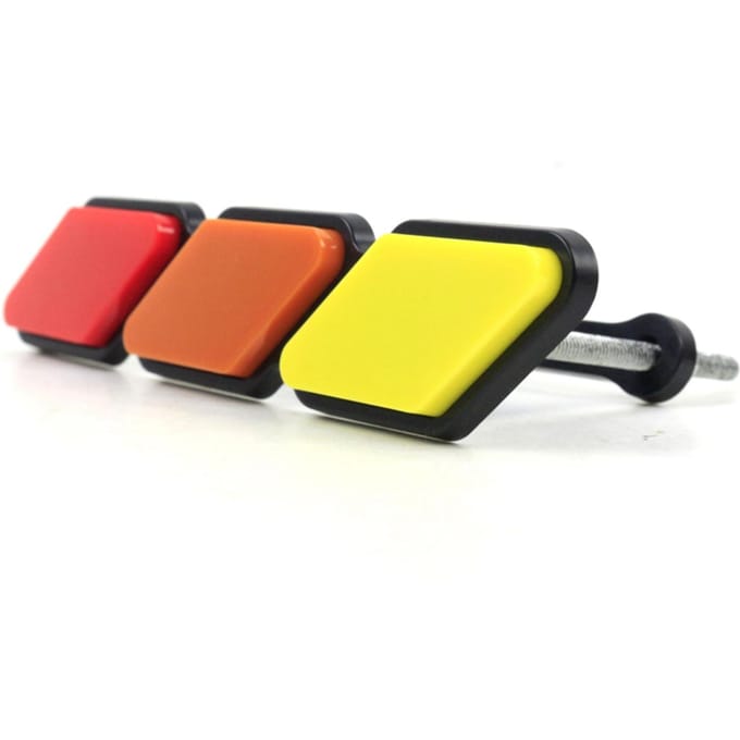Emblème de Calandre Décoration Étiquette Remplacement pour Red gradients yellow