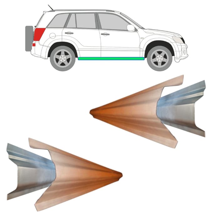 Frontruderamme voor Suzuki Grand Vitara 2005-2014 / Links + Rechts / Set