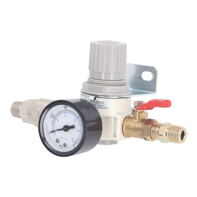 Luchtcompressor Drukregelaar 1/4 Inch NPT Luchtdrukregelaar met 0?1MPa Manometer voor