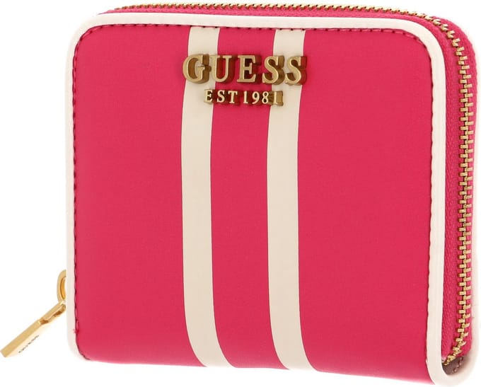 GUESS Portemonnee Mildred Small Zip Around Wallet Magenta Paars