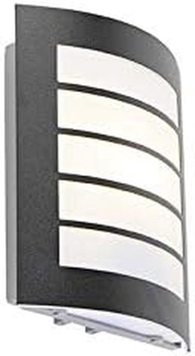 Moderne Zwarte Buitenwandlamp Rechthoekig IP44 - E27 Geschikt voor LED