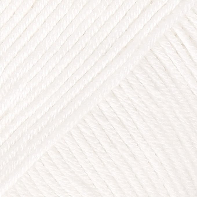 DROPS Safran Uni Colour - 17 wit - Katoen Garen