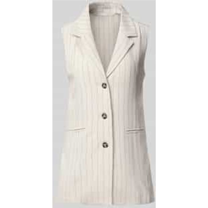 Bodywarmer van viscosemix met paspelzakken