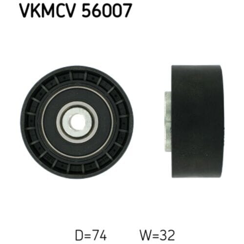 Rondsel/geleiderpoelie, V-ribbelriem SKF VKMCV 56007
